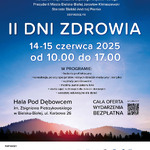 Plakat informujący o drugich Dniach Zdrowia w Bielsku-Białej 