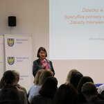 Prelegentka konferencji regionalnych pn. „Wykrywanie wczesnych symptomów sytuacji kryzysowych, w tym zachowań samobójczych i innych zachowań autodestruktywnych u dzieci i młodzieży” 