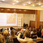 Uczestnicy konferencji regionalnych pn. „Wykrywanie wczesnych symptomów sytuacji kryzysowych, w tym zachowań samobójczych i innych zachowań autodestruktywnych u dzieci i młodzieży” 