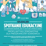 Plakat promocyjny spotkań edukacyjnych - kwiecień 2025