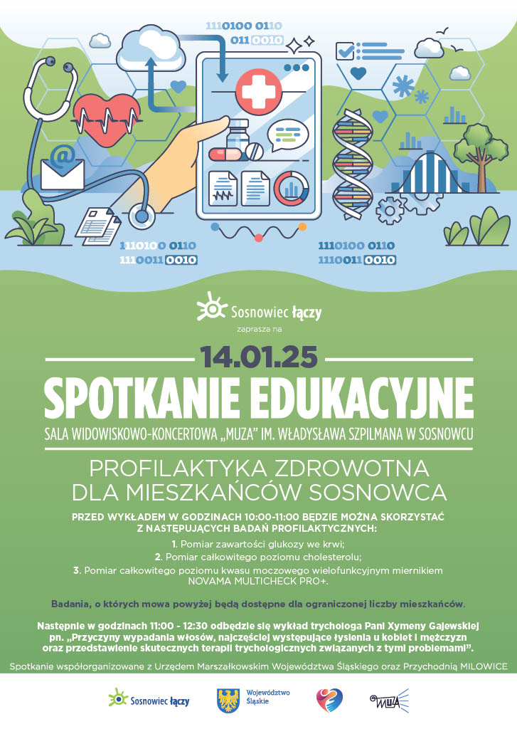 Zapraszamy na styczniowe spotkanie edukacyjne w Sosnowcu